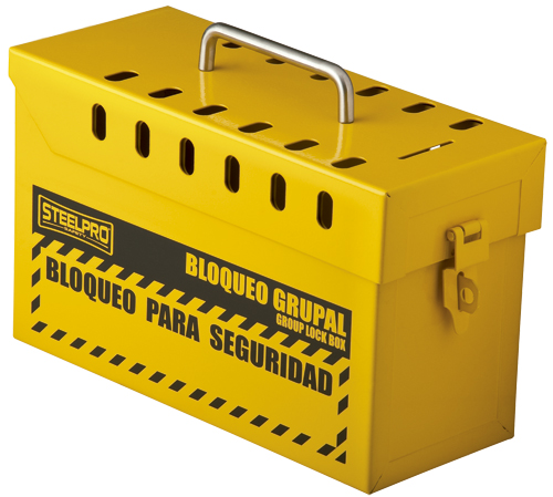 Caja de Bloqueo Grupal Amarilla