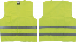 Chaleco Reflectivo Amarillo 2 Cintas Certificado Clase Ii En20471