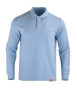 Polera pique manga larga hombre 80% Algod?n